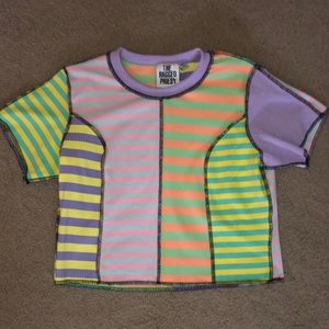 striped multicolored shirt